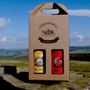 Nook Brewhouse Ales 3 x 500ml Bottle plus Nook branded pint glass in a Gift Pack