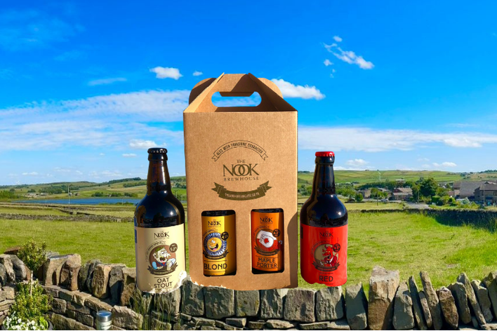 Nook Brewhouse Ales 4 x 500ml Bottle Gift Pack